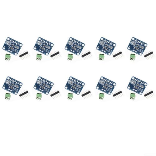 PureBowlic Paquete de 10 módulos de sensor de corriente bidireccional INA219 para interfaz I2C para monitoreo de CC, 3V-5.5V, diseño compacto para Arduino, para Raspberry Pi y proyectos de batería