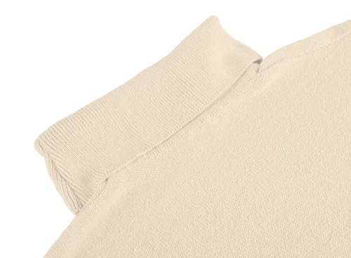 Image of yoeasy Women's Turtleneck Oversized Long Batwing Sleeve Pullover Sweater Spilt Hem Knit Sweater