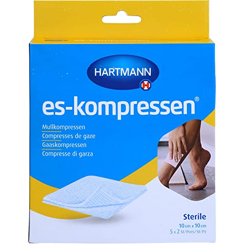 ES-KOMPRESSEN steril 10x10 cm 8fach 5X2 St