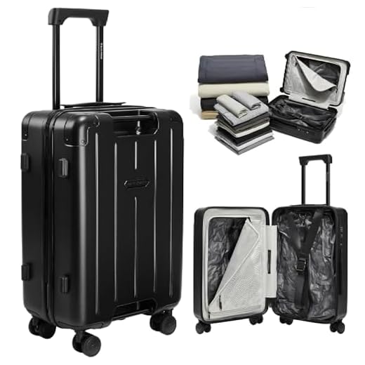 Should fly with band around luggage Stylish Vacuum Seal Carry-On Luggage