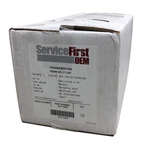 Trane American Standard Condenser Fan Motor 1/8 HP 230v X70370245010 MOT18688 Replaced MOT12215