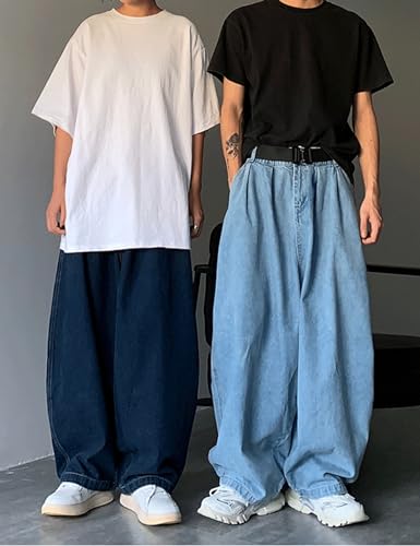 Mens Baggy Jeans Y2k Grunge Oversized Denim Pants Emo Clothes Hip Hop Loose Fit Jeans Streetwear4