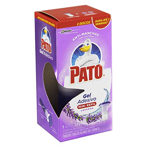 Desodorizador Sanitário Pato Gel Adesivo Refil Lavanda (2 Unidades), Pato