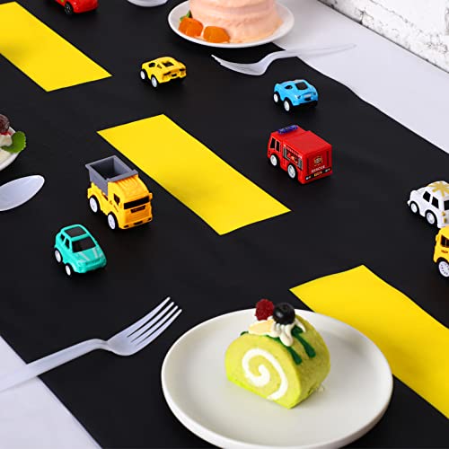 Construction Table Runner Racetrack Tablecloth for Race Car Birthday Party by Remagr - Used condition - Image 2