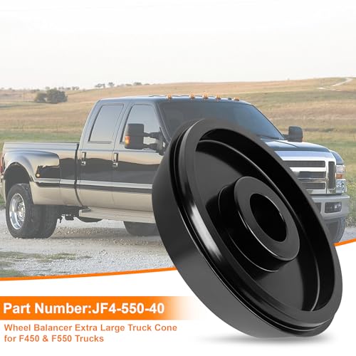 Image of Wheel Balancer 6 inch - 7 inch Large Tapered Cone for F450 & F550 Trucks - Fits Accuturn, Bosch, CEMB, Coats, Corghi, FMC, Hofmann, Hunter, John Bean, Kwikway, Snap-On with 40mm Shaft-Black