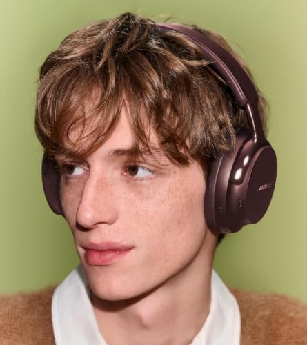 Image of Bose QuietComfort Ultra Bluetooth Headphones (2nd Gen), Wireless Headphones with Spatial Audio, Over Ear Noise Cancelling with Mic, Up to 30 Hours of Play time, Cherry Chocolate - Limited Edition