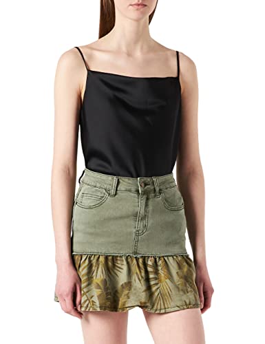 Desigual Fal_TROPI Falda, Green, 36 De Las Mujeres