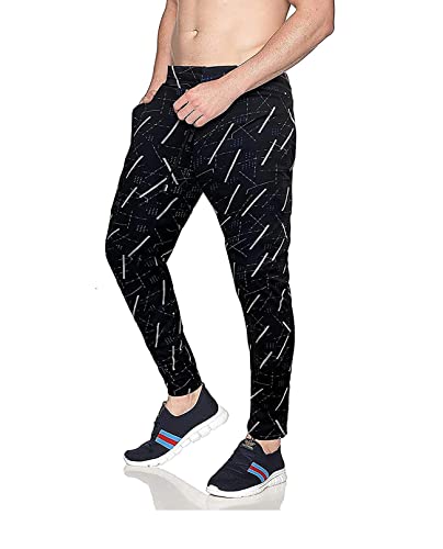Image of AVOLT Men Slim Fit Lycra Blend Track Pants