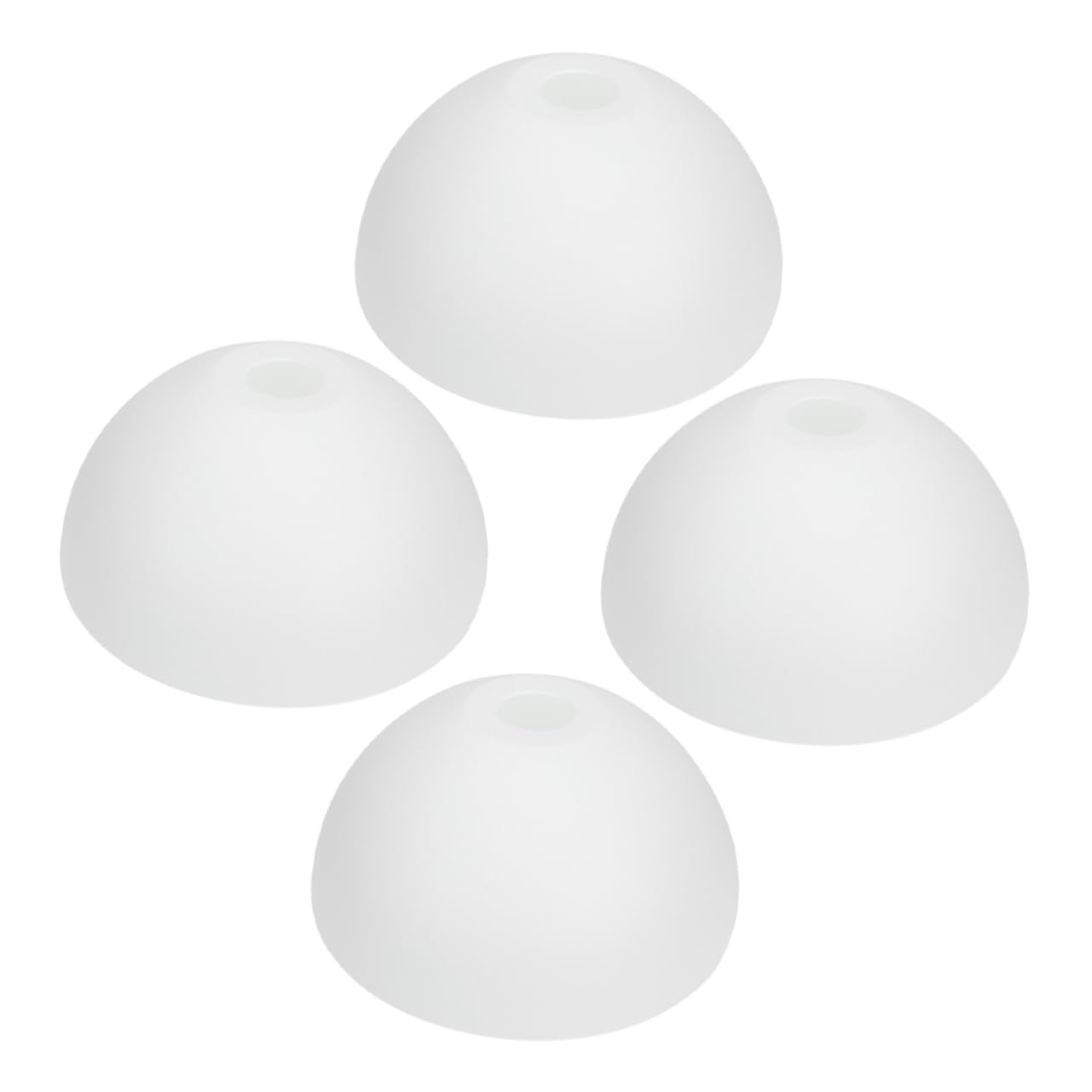Holibanna Weiße Pilz Lampenschirme Modernes Design für Tischlampen 4 Stück aus Kunststoff Schafft Warme und Gemütliche Atmosphäre Beleuchtungszubehör für Wohnzimmerdekoration