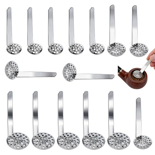 15 Stück Einhängesiebe Edelstahl Set 12mm 15mm 18mm Je 5x, Bong Siebe, Wasserpfeifen, Pfeifen Siebe, Chillum Sieb