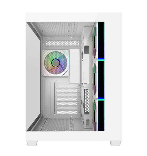 Image of Cooler Master Elite 681 Computer Case- White |4 X Pre-Installed Reverse Argb Fans|Upto 360mm AIO Support|ATX Motherboard Support |Ready for RTX 50 Series Upto 410mm |Type C Connector | Fish Tank Case
