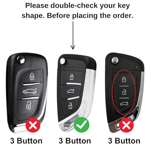 Image of KEYCEPT Metal Alloy Key Cover Compatible with Universal ZS EV, MG Astor with smart Key with Keychain (Long Keychain).