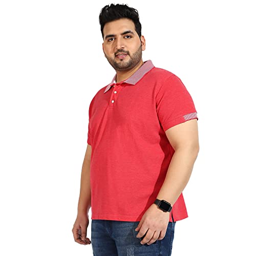 Image of CAHOOT Instafab Plus Men's Polo Neck Half Sleeve Regular Fit T-Shirt for Casual Wear | Modern Clothing T-Shirt Crafted with Comfort Fit and High-Performance for Everyday Wear