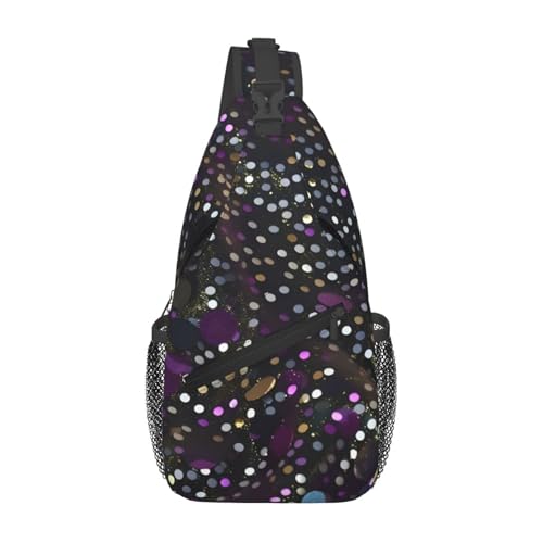 Mochila cruzada deportiva unisex pequeña negra miniatura 1