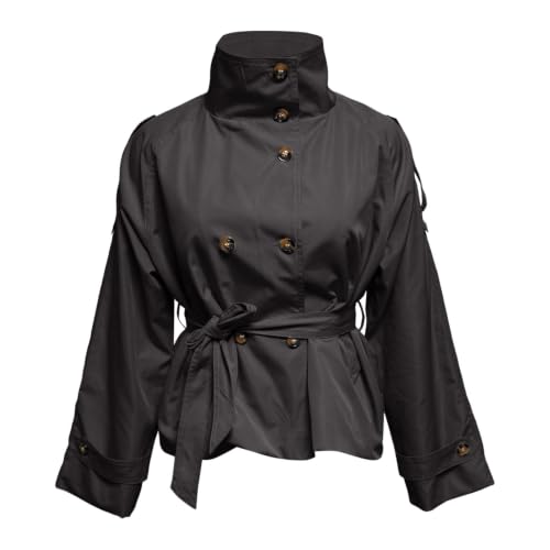 Womens Coats Button Down Clothing Long Sleeve Clothes Plain Tops - image 4