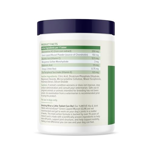 YuMOVE Joint Supplement for Dogs, Essential Dog Hip and Joint Support for Adult Dogs with Glucosamine, Chondroitin, Green Lipped Mussel, Aged 6 to 8, 120 Tablets - Image 5