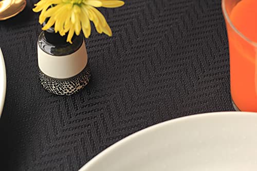 Black Table Runner 90 inch, Waterproof Long Dresser Scarf, Outdoor Dining Table Runners, Wrinkle-Free Coffee Table Runner, Decor for Nightstand, Dinner Parties, Wedding, Independence, Birthday by Akutana - Image 2