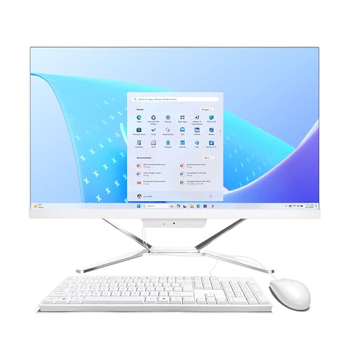 Image of 23.8 inch All-in-One Business Desktop Computer, i7-4600M,16GB RAM,1TB SSD,Windows 10 Pro,Mouse,Keyboard,WiFi,Bluetooth,Webcam
