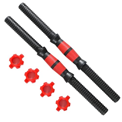 Floatdream 1 par de barras de pesas cortas, biela de 40 cm, juego de pesas con rosca, para calentar deportes, entrenamiento, fitness