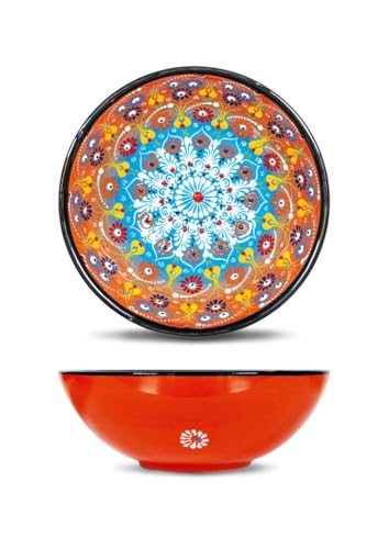 lifestyle WD INSALATIERA IN CERAMICA 21 CM ARANCIONE ISTAMBUL