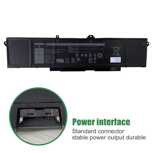 Image of 9JRV0 53XP7 053XP7 Laptop Battery Replacement for Dell Latitude 5521 5531 Precision 3561 3571 3581 3591 Series Notebook 05RGW 005RGW 11.4V 97Wh 8071mAh