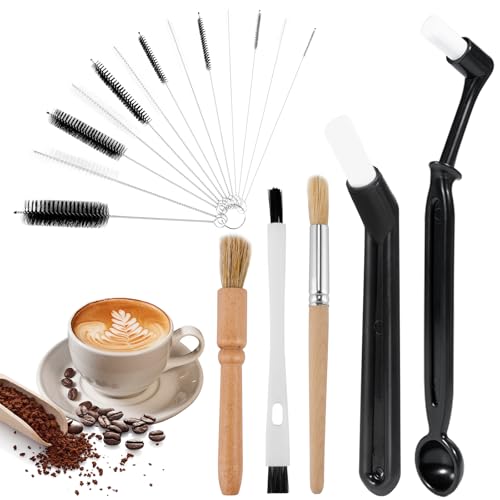 Los 10 mejores kits de limpieza para cafetera Kiperline Café Bross - 15 Piezas de Cepillo de Limpieza para Máquina y Molinillo de Café (con 13 Tubos de Cepillo)