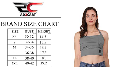 Image of A1588 Women's Halter Neck Crop Top Stylish Readymade Saree Blouse