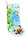 Kurt Adler 19" Naughty Grinch w/Glitter Satin Christmas Stocking Standard