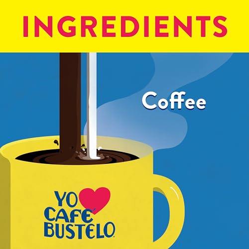 Image of Cafe Bustelo Supreme by Bustelo Espresso Style Dark Roast Whole Bean Coffee, 16 Ounce (Pack of 6)