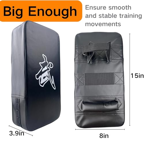 Image of TLBTEK Taekwondo Kick Shield - Muay Thai MMA Karate Kickboxing Training Pads - Curved Leather Strike Shield