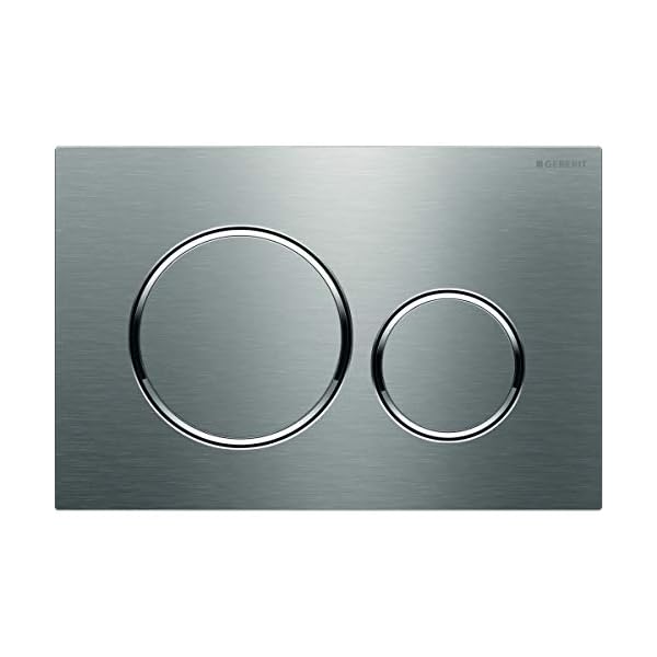 Geberit 115.882.KH.1 Sigma 20 Betätigungsplatte, mattchrom/Hochglanz-verchromt