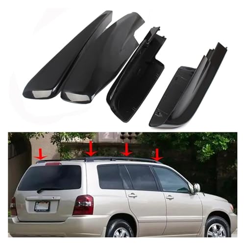 Cache pour barres de toit cassé Toyota Highlander remplacement extrémité passager noir - 2