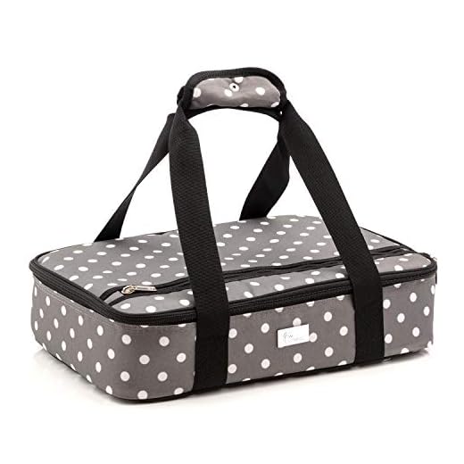 Pursetti Casserole Carrier - Single Layer Insulated Bags for Food Transport of Lasagna, Salad & Dessert for Potluck, Family and Holiday Parties (Pop Lights)