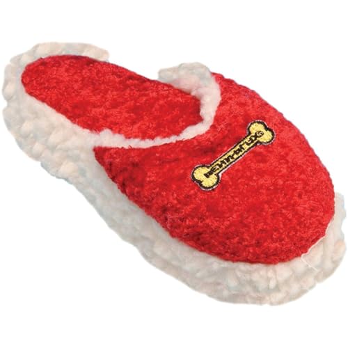 Image of Penn-Plax Fleece and Velvet Plush Squeaker Dog Toy, Provides Hours of Entertainment for Your Furry Friend (RFFV4) 8 Inch