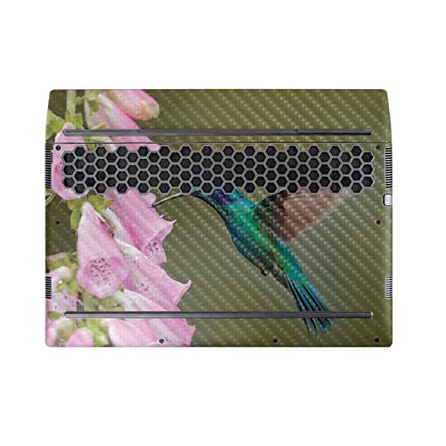 Image of MightySkins Carbon Fiber Skin Compatible with Alienware M17 R5 (2022) Full Wrap Kit - Hummingbird | Protective, Durable Textured Carbon Fiber Finish | Easy to Apply & Change Styles | Made in The USA