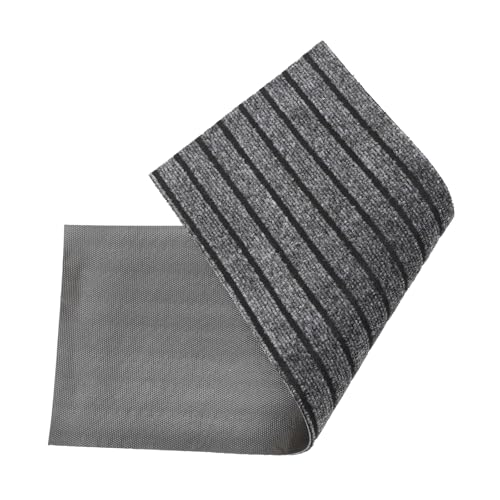 Alfombrilla antideslizante para escalones de madera interiores alfombra gris oscuro 30x85 cm