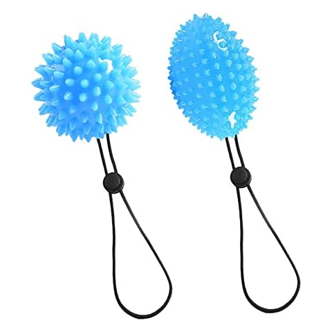 Gobesty 2 Stück handtrainer fingertrainer, Silikon Handtrainer Massage, Stressball Erwachsene, Hand-Therapie-Bälle, Stressbälle Für Hände Therapie, Finger Training Lindert Stress, Angstlinderung Cover