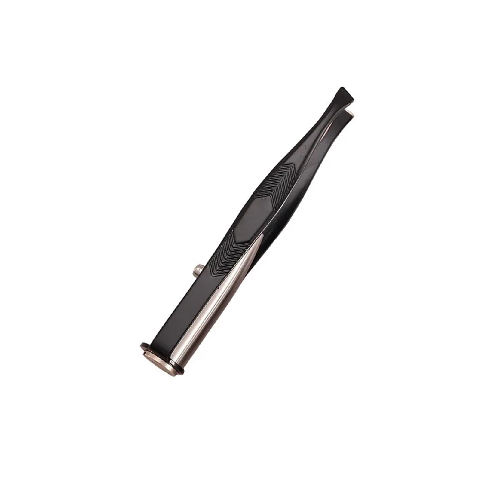 Zgxnyi Black Eyebrow Tweezers 1Pcs Portable Stainless Steel Button Cell Smart Design Eyebrow Hair Remove Tweezer(Black)