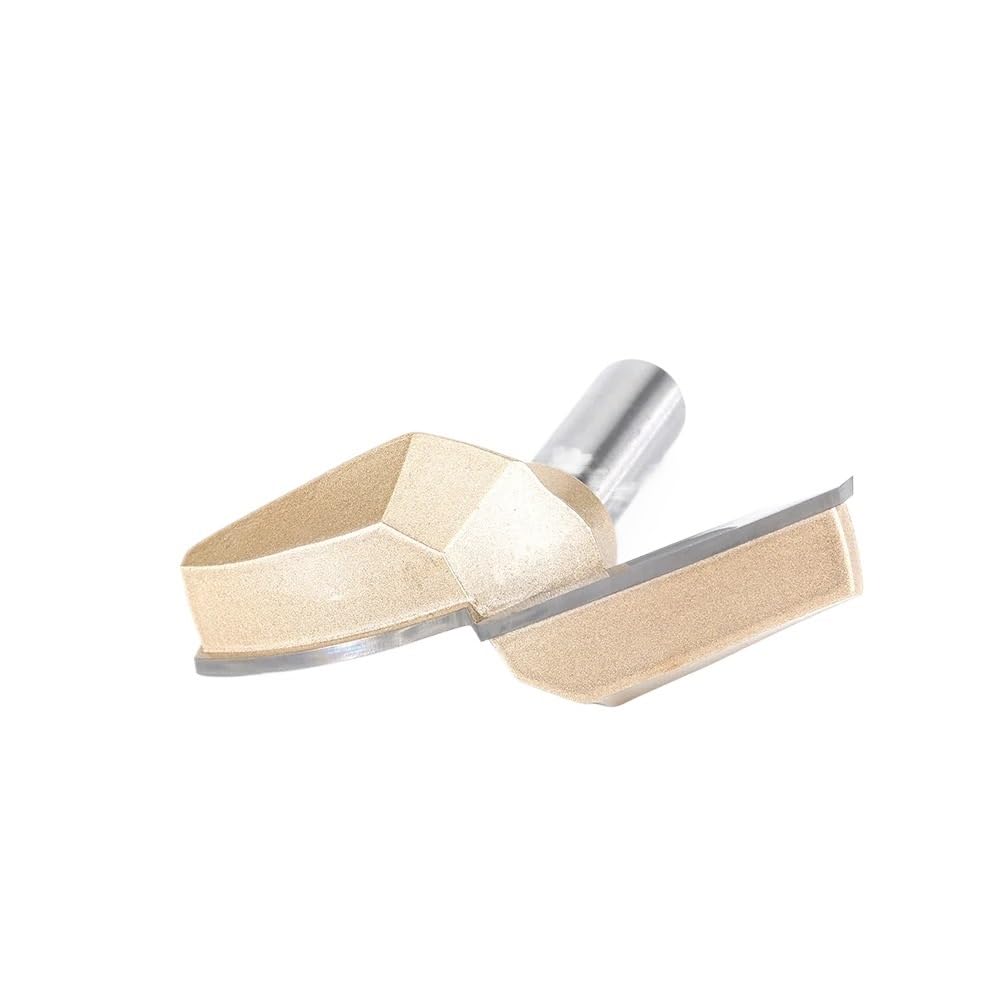 12,7mm Schaft Plunge Bit CNC Holzbearbeitung Werkzeuge Hartmetall-schaftfräser Horizontale Crown Molding Router Bits for Holz Fräser(Y00408)