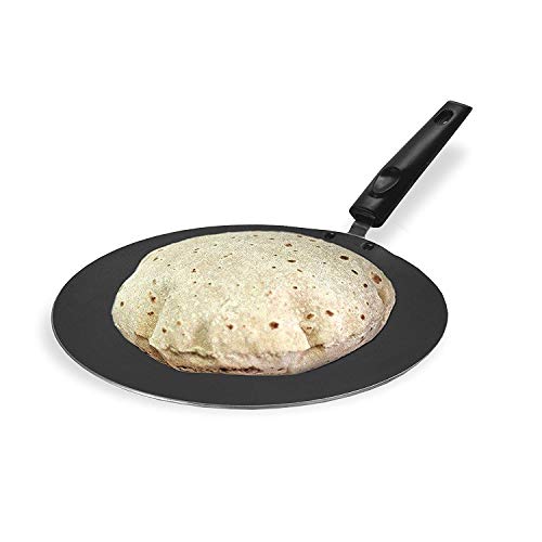 Comparison: Best Pan For Roti 9 Non-Stick Chapati Tawa/Roti Tawa/Paratha Tawa, Aluminium 2.6 MM Pizza Crepe Pan, Aluminium Dosa Griddle Cooking Utensil Cookware (275MM)