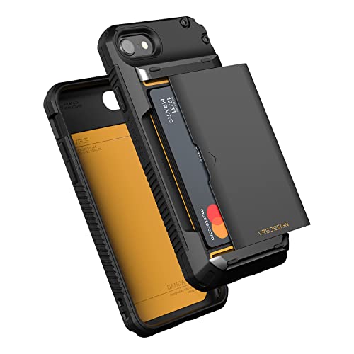 Vrs Design Damda Glide Pro For Iphone Se 3(2022) / Se 2(2020)/ 8 / 7 Case 4.7 Inch, With [4 Cards] [Semi Auto] Premium Sturdy Credit Card Slot Wallet #TOP6