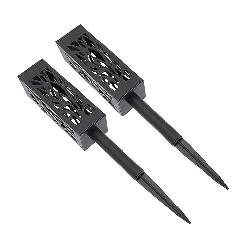 VANZACK 2pcs Led Garden Solar Lights Ground Inserted Outdoor Decor Easy Install No Tools Patio Decor