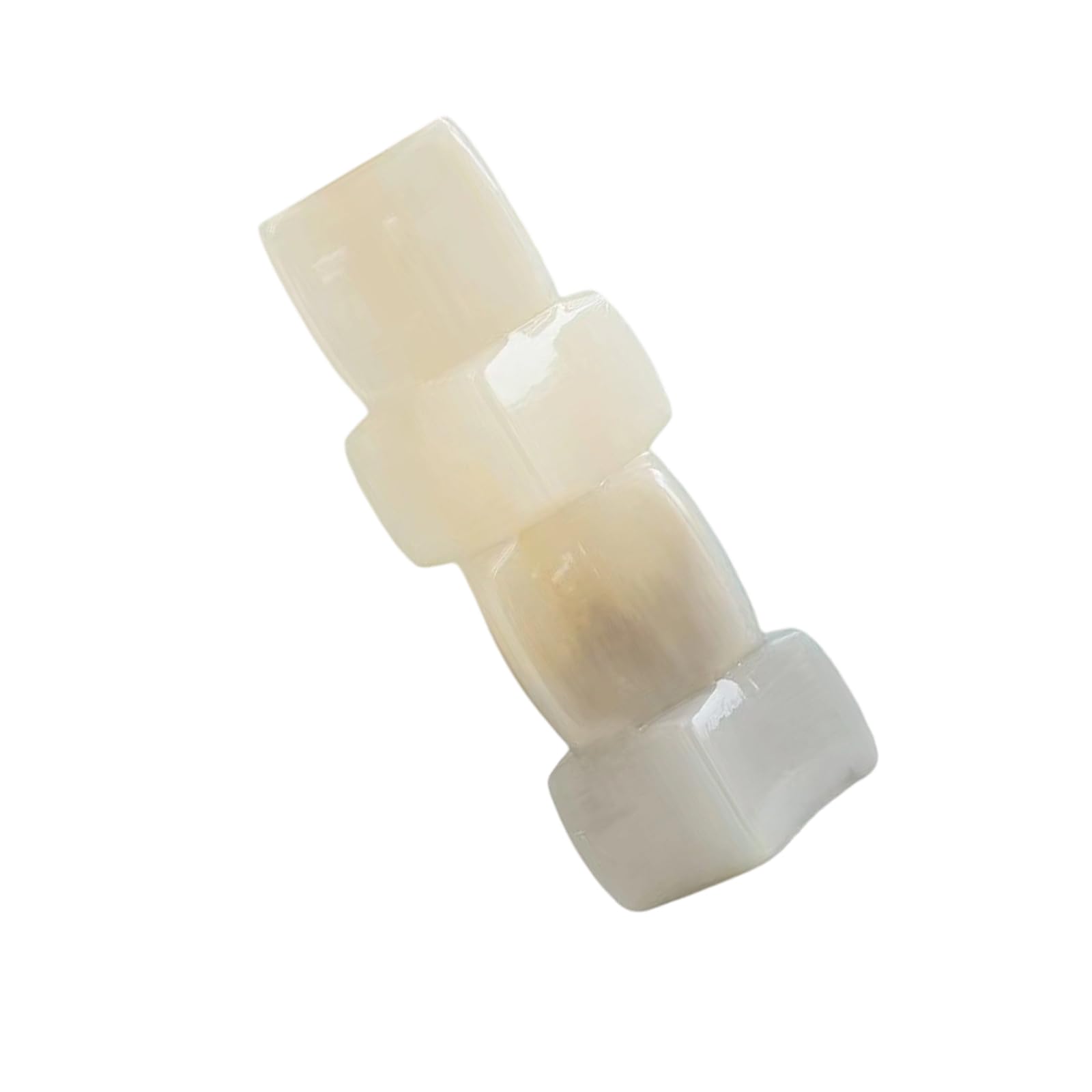 Glass Flower Vase for Tabletop Decor, Geometric Sculptural Accent for Floral Arrangements, Dry Arrangements, or Shelf Styling Floral Vessel Glass Bud Vase Shelf Centerpiece Square Profile Indoor Home