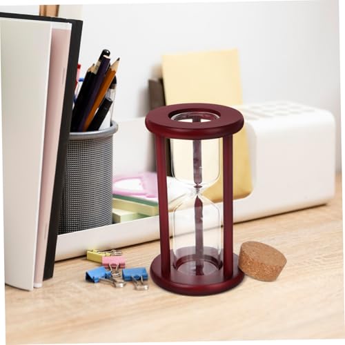 Arena Reloj Recargable de Madera y Vidrio Elegante para Bodas 7