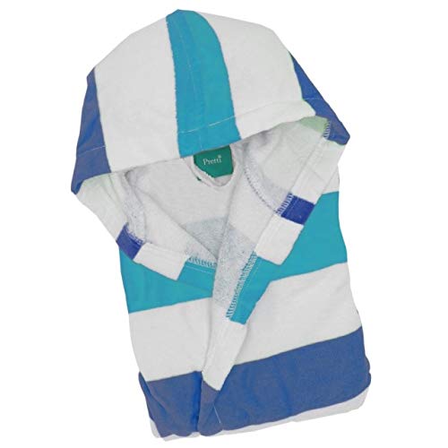 Pretti Accappatoio Junior con Cappuccio Palio tg. 3 Variante Azzurro