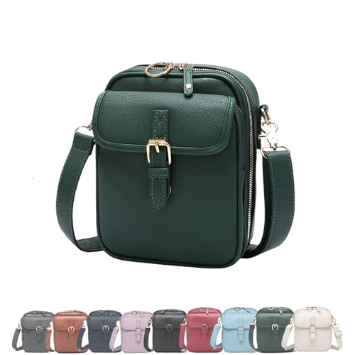 Urvashi Cross Body Bag, Crossbody Leather Bag, Tojoyride Crossbody Bag, Retro Double-Layer Large Capacity Mini Crossbody Bags