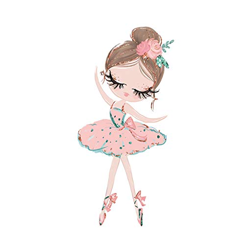 Ballet girl poster e imprimir unicornio infantil cuadro familiar para cuartos con encanto