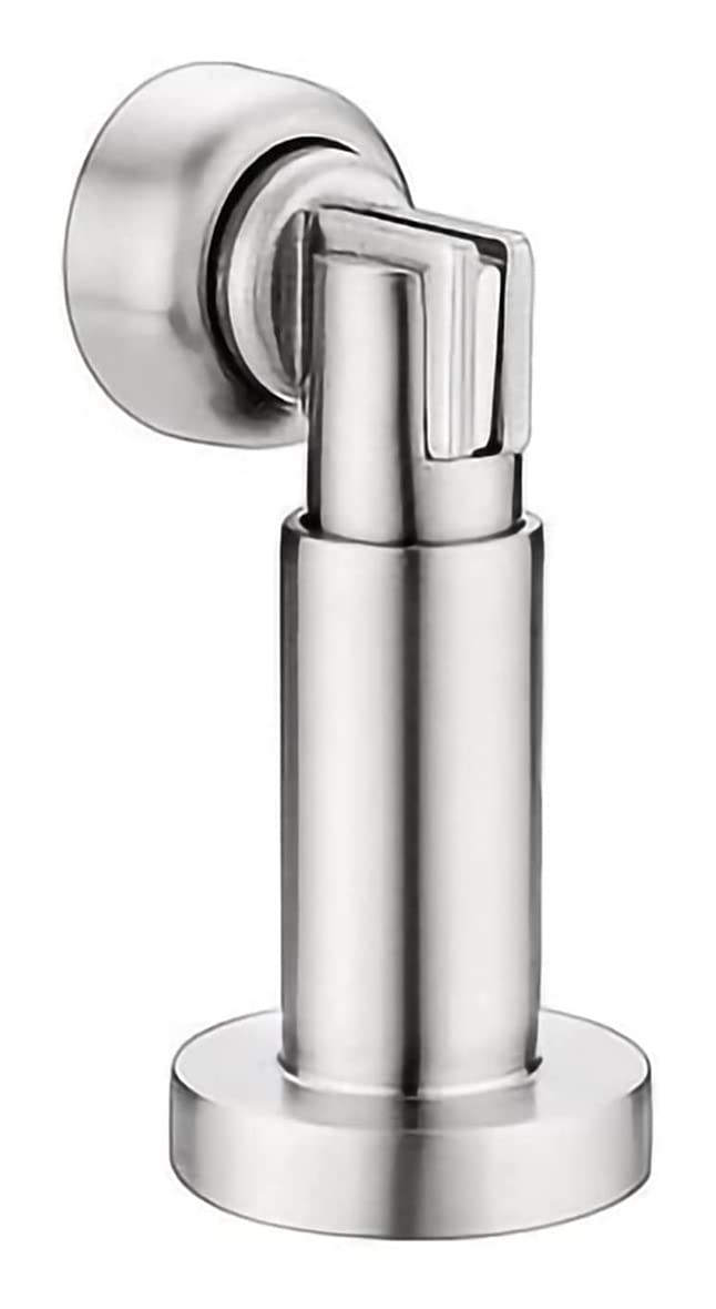 tope de puerta, Tope de puerta magnético altura ajustable, soporte acero inoxidable con montaje en pared y suelo