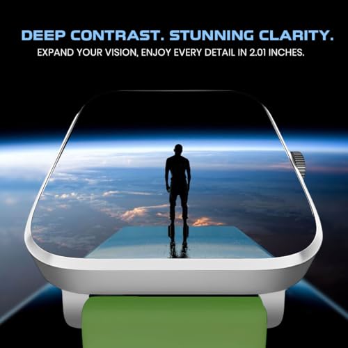 Image of GameSir H9 Smartwatch - Big Display | Bluetooth Calling | Heart Rate & SpO2 Monitor | 100+ Sports Modes | Long Battery | IP68 Waterproof | TFT Display | Design for Men & Women (Light Green)