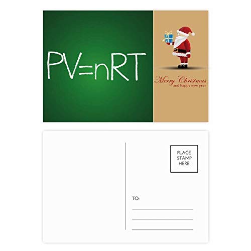 Cartes postales Chimie état du gaz Père Noël sciences physique